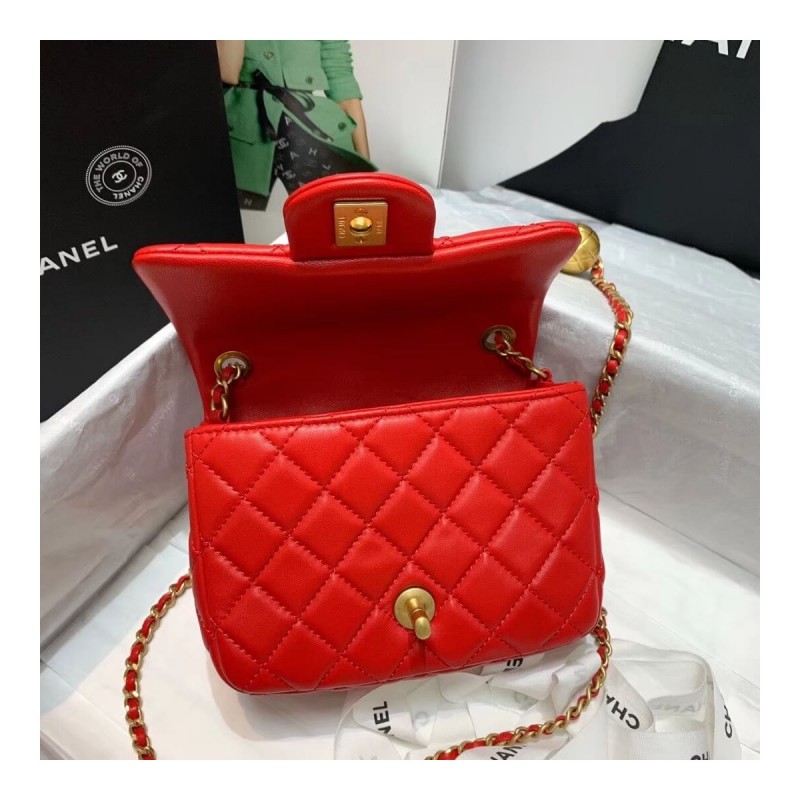 Chanel Lambskin Flap Bag AS1786