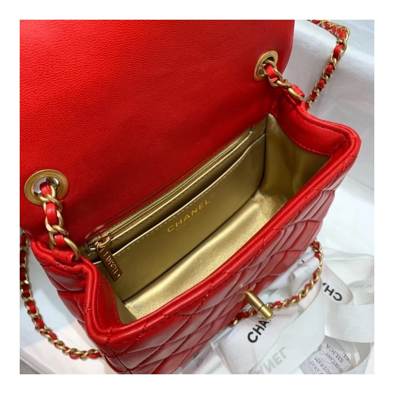 Chanel Lambskin Flap Bag AS1786