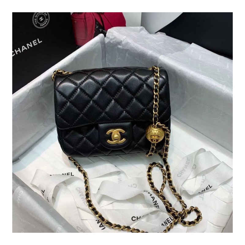 Chanel Lambskin Flap Bag AS1786