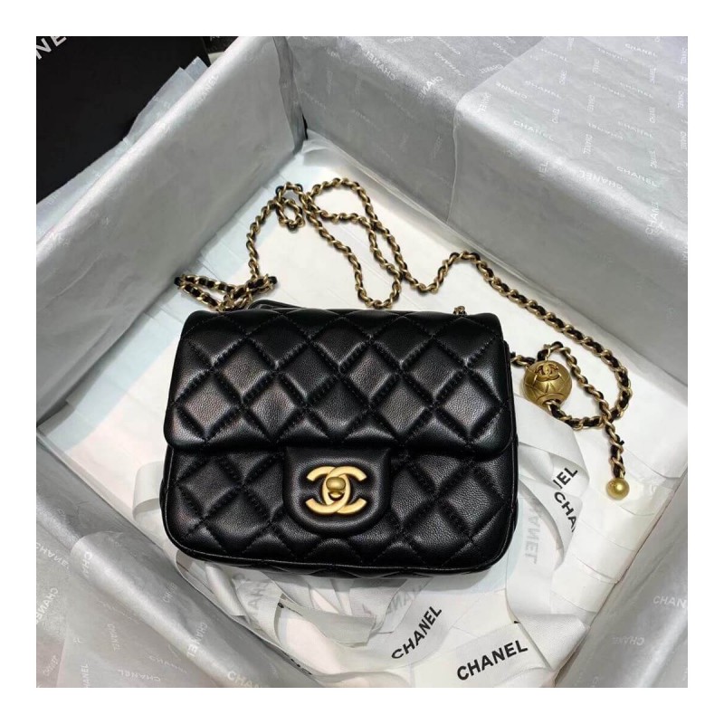 Chanel Lambskin Flap Bag AS1786