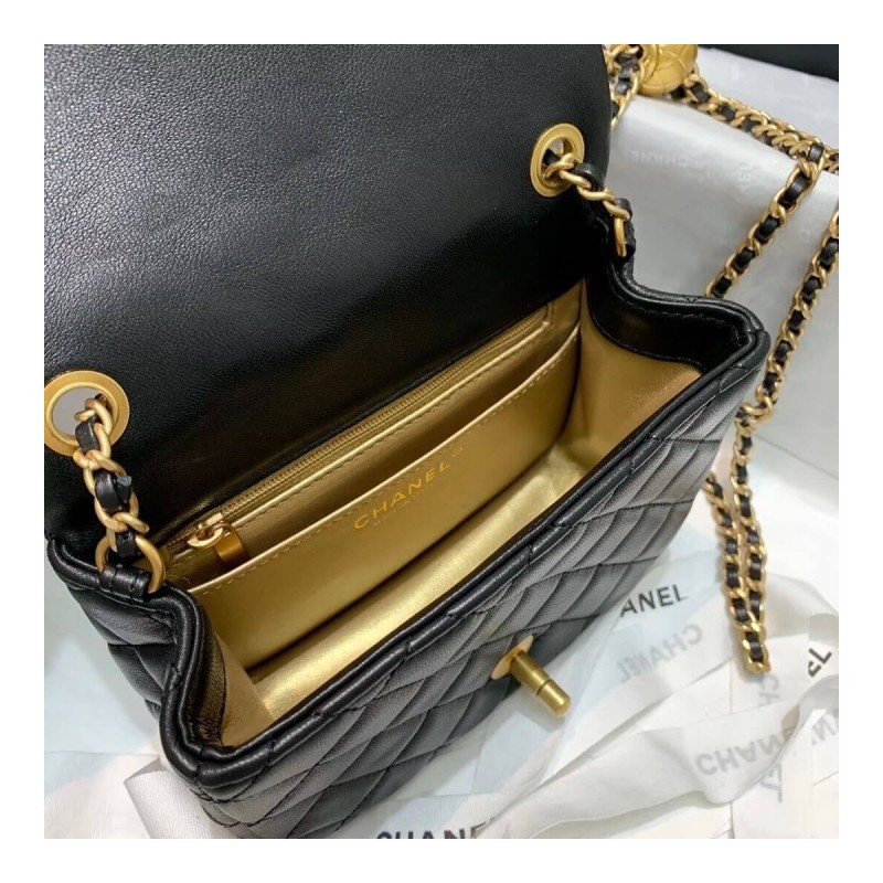 Chanel Lambskin Flap Bag AS1786