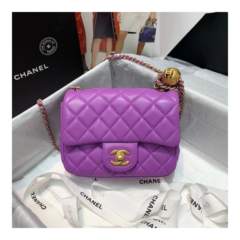 Chanel Lambskin Flap Bag AS1786