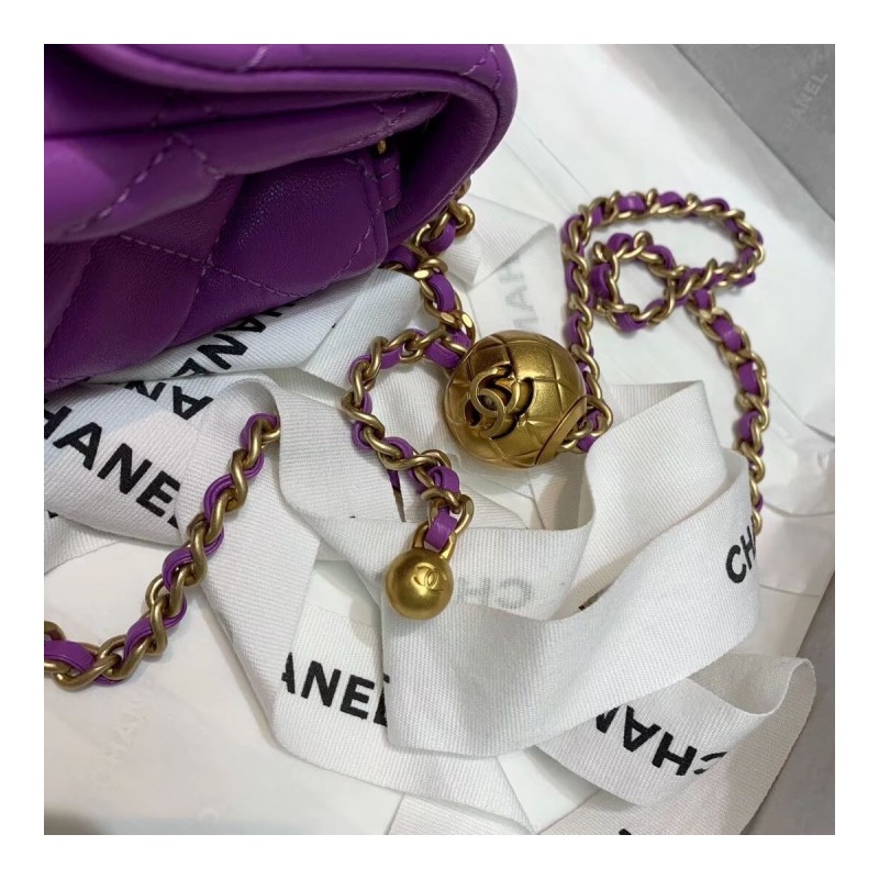 Chanel Lambskin Flap Bag AS1786