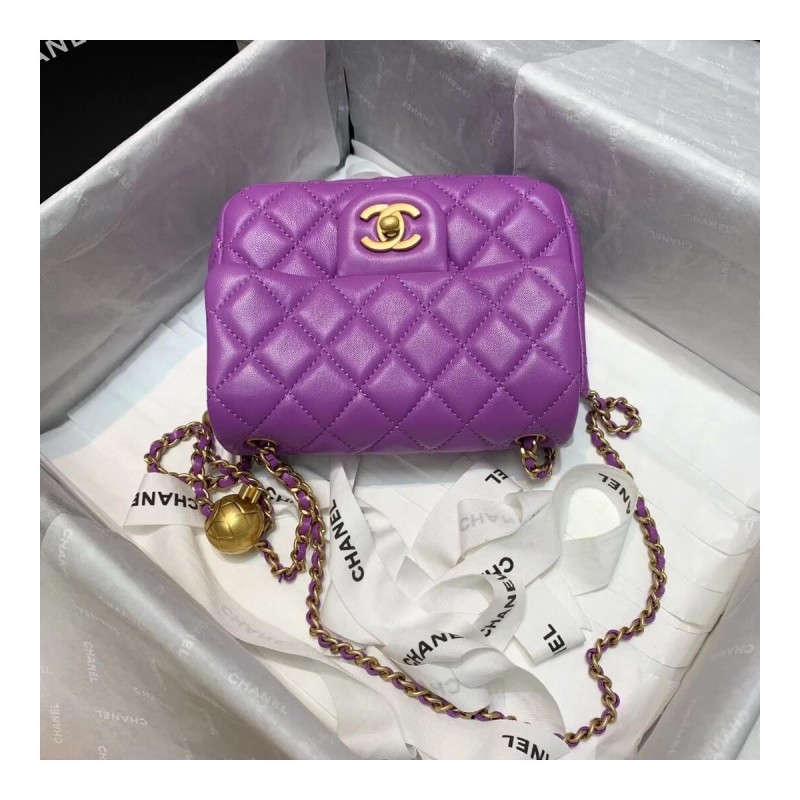 Chanel Lambskin Flap Bag AS1786