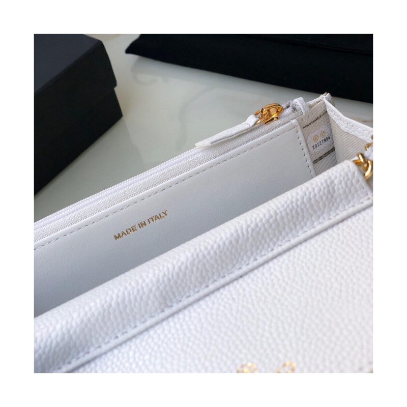 Chanel Caviar Quilted Wallet On Chain Woc A33814