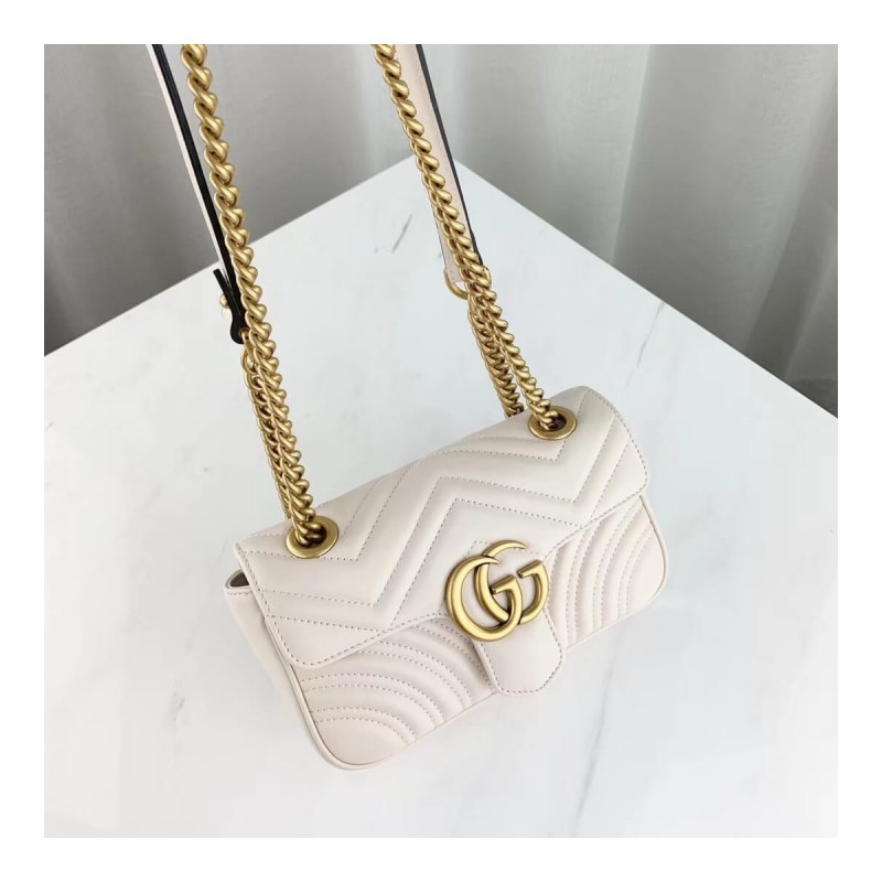 Gucci GG Marmont Matelasse Chevron Leather Mini Bag 446744