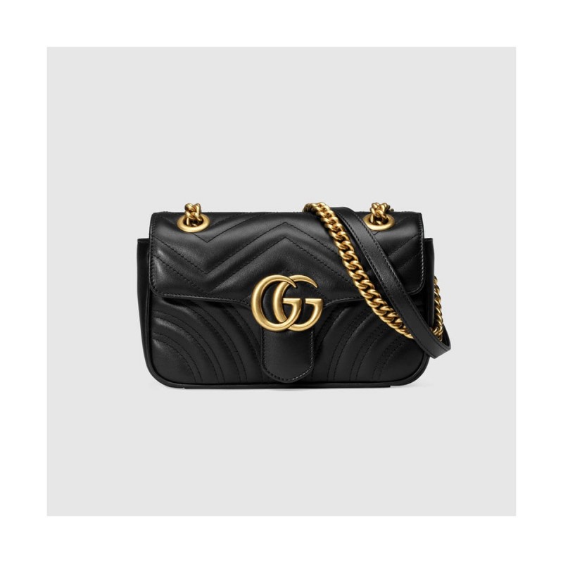 Gucci GG Marmont Matelasse Chevron Leather Mini Bag 446744