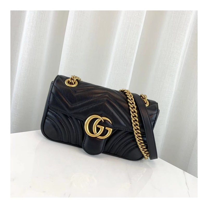 Gucci GG Marmont Matelasse Chevron Leather Mini Bag 446744