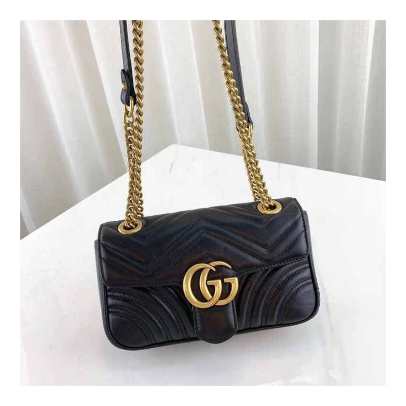 Gucci GG Marmont Matelasse Chevron Leather Mini Bag 446744