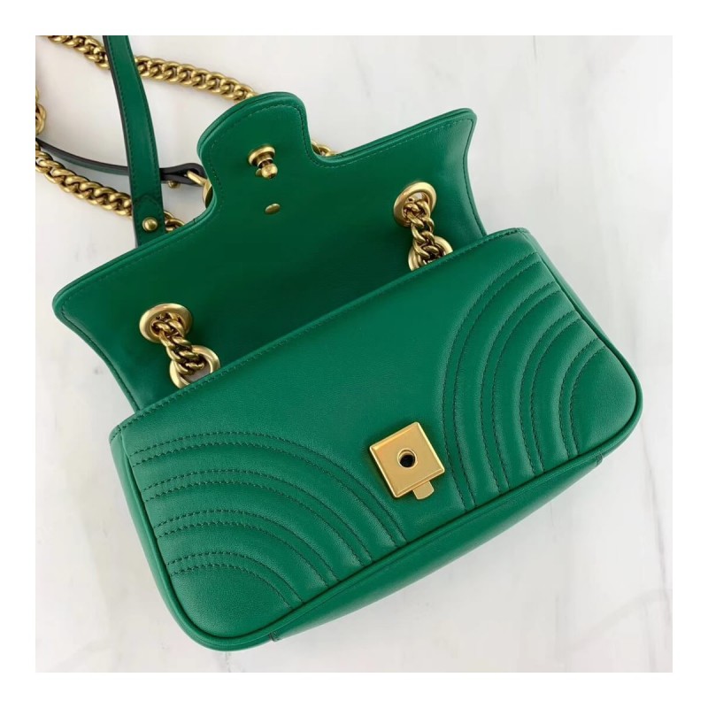 Gucci GG Marmont Matelasse Chevron Leather Mini Bag 446744