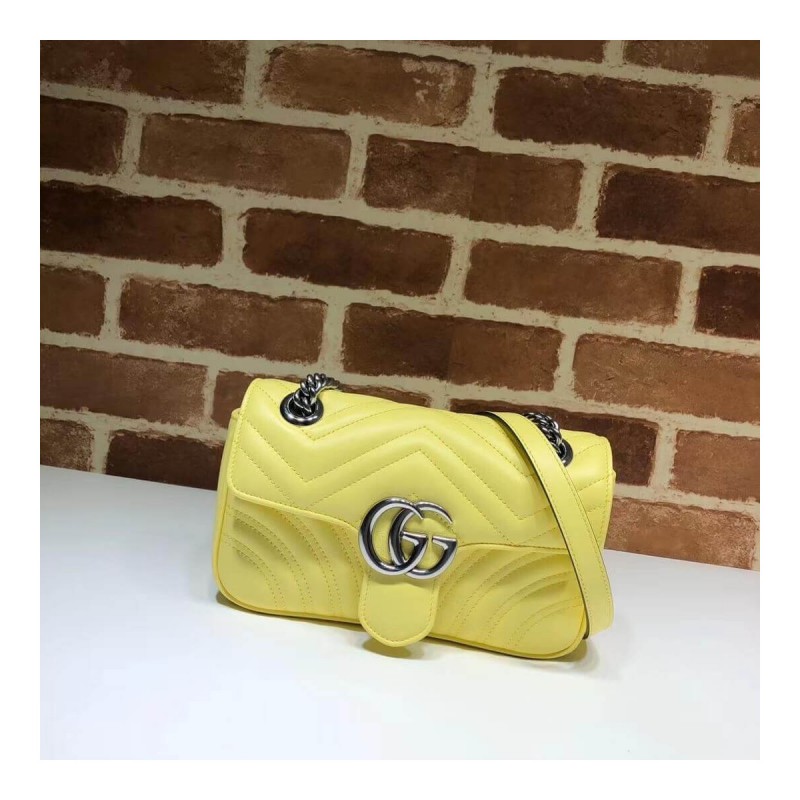 Gucci GG Marmont Matelasse Chevron Leather Mini Bag 446744