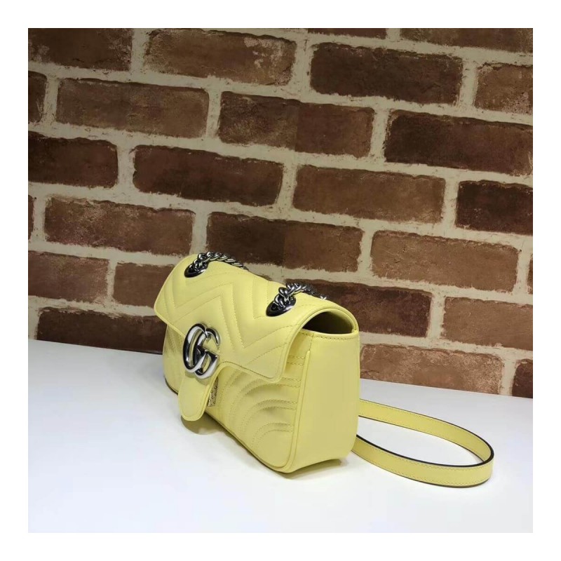 Gucci GG Marmont Matelasse Chevron Leather Mini Bag 446744