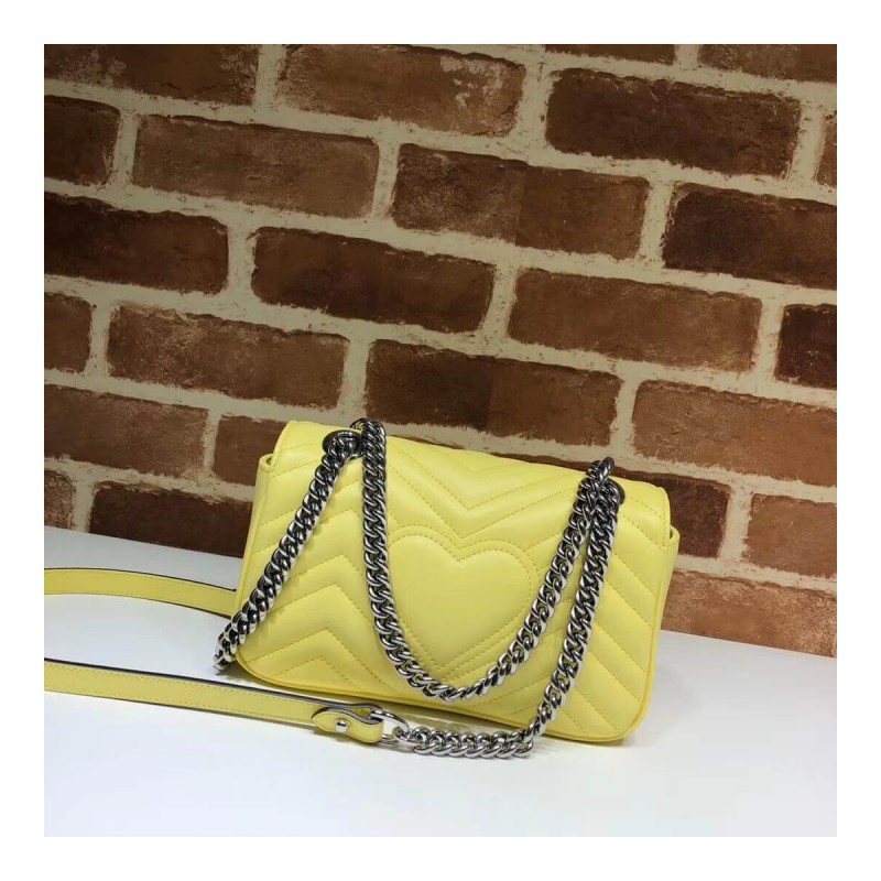 Gucci GG Marmont Matelasse Chevron Leather Mini Bag 446744