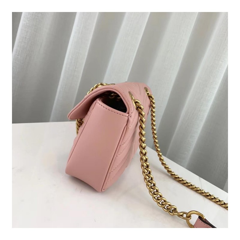 Gucci GG Marmont Matelasse Chevron Leather Mini Bag 446744