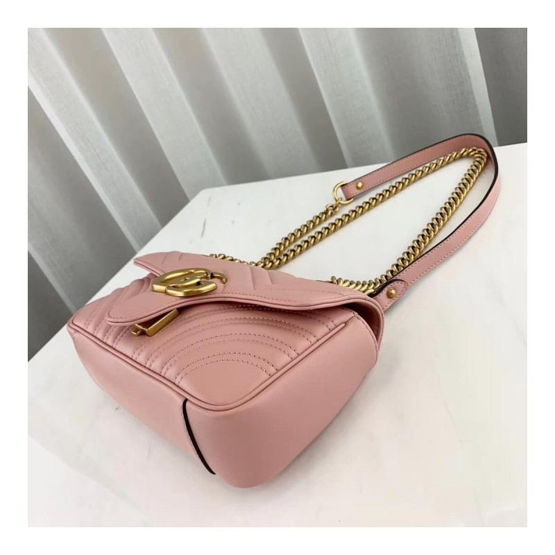 Gucci GG Marmont Matelasse Chevron Leather Mini Bag 446744