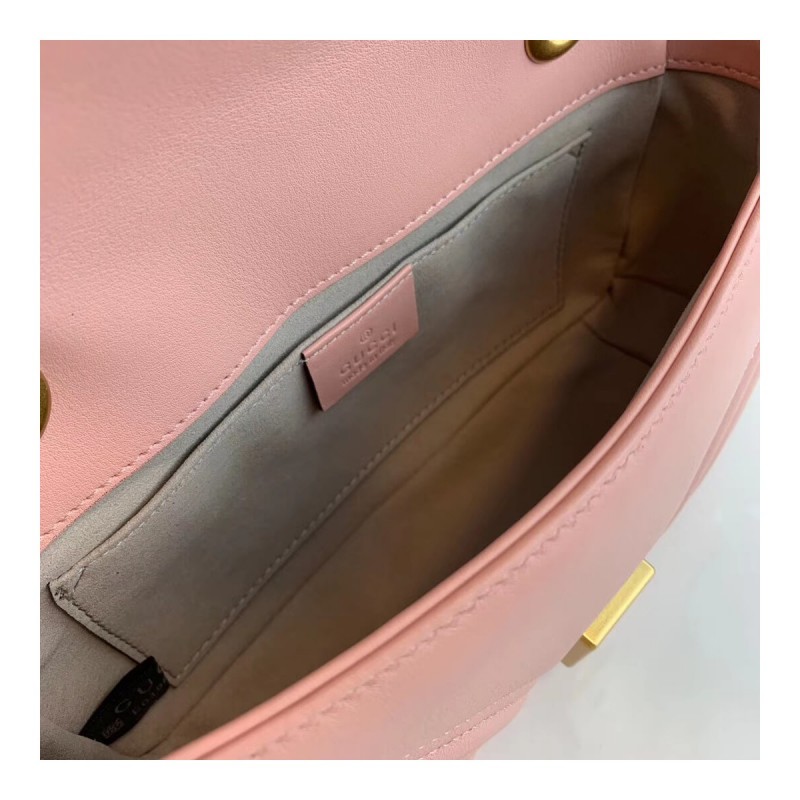 Gucci GG Marmont Matelasse Chevron Leather Mini Bag 446744