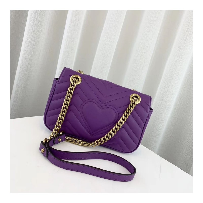 Gucci GG Marmont Matelasse Chevron Leather Mini Bag 446744