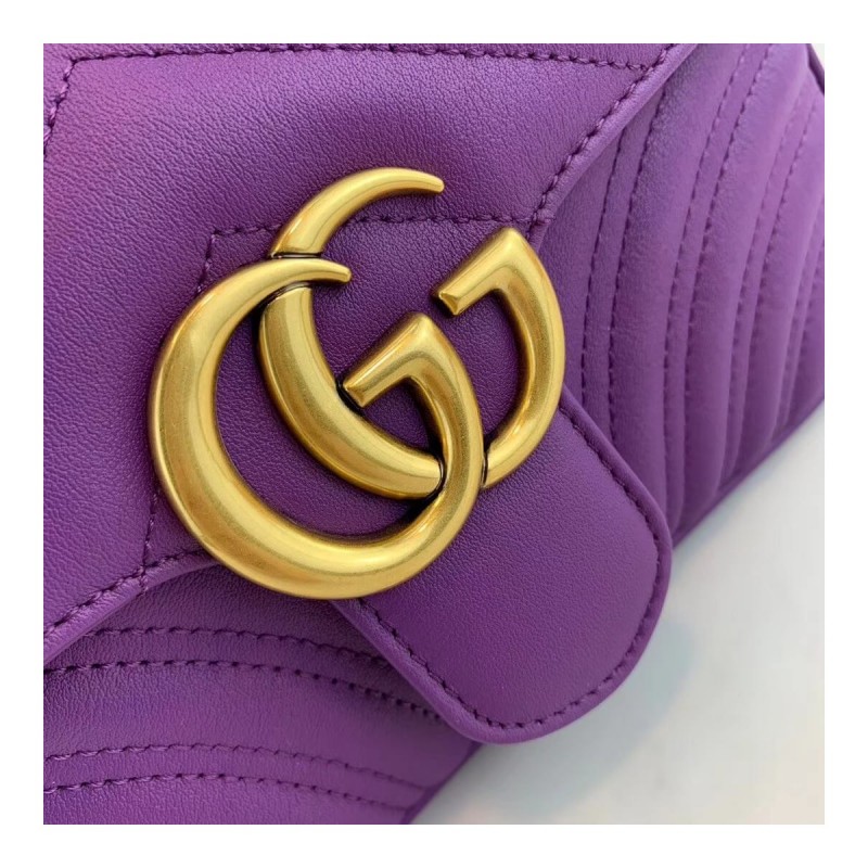 Gucci GG Marmont Matelasse Chevron Leather Mini Bag 446744