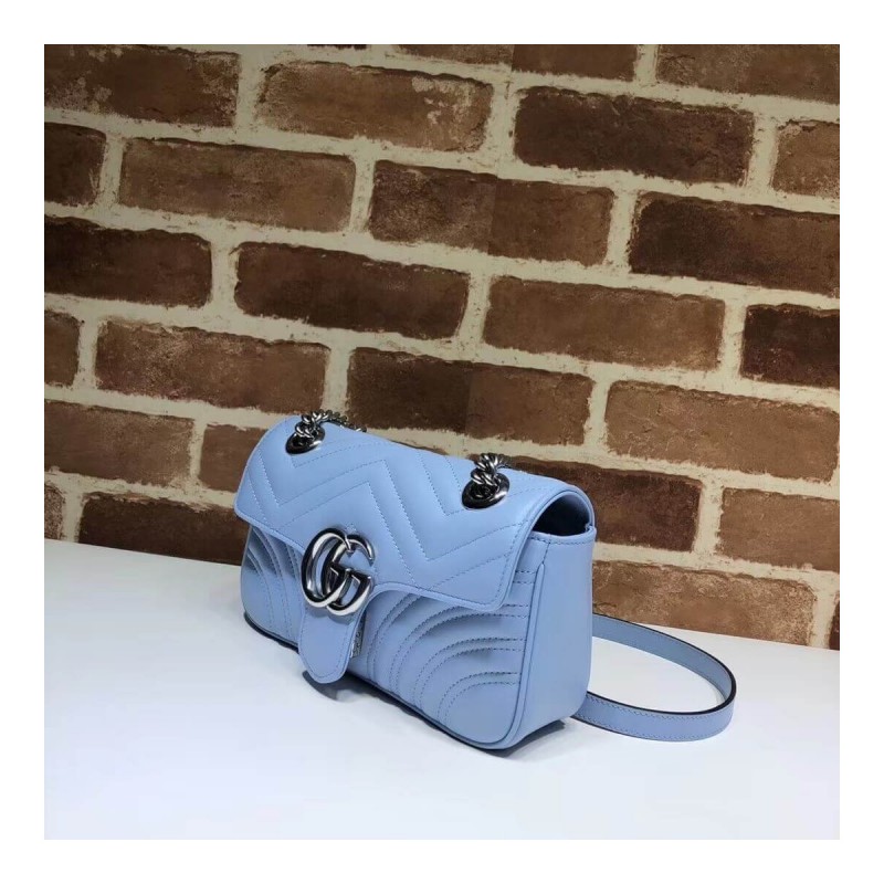 Gucci GG Marmont Matelasse Chevron Leather Mini Bag 446744