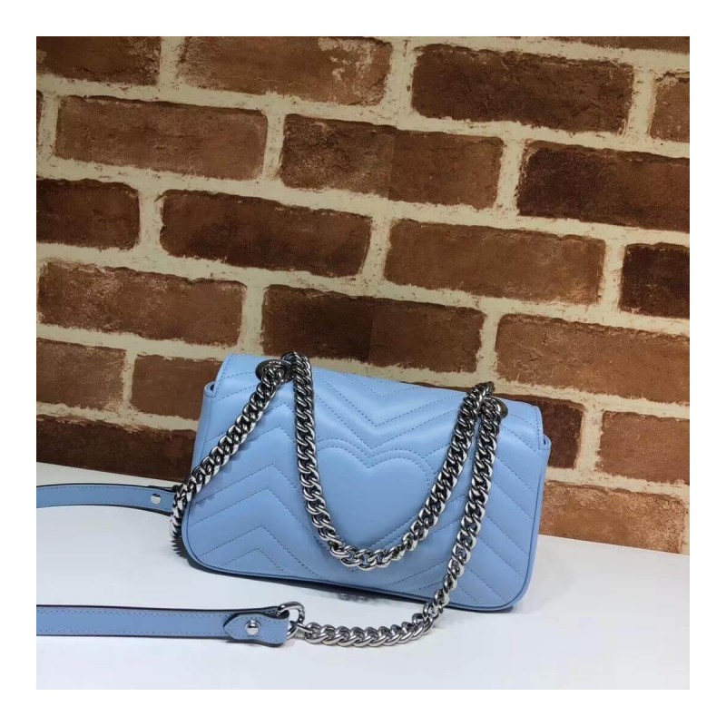 Gucci GG Marmont Matelasse Chevron Leather Mini Bag 446744