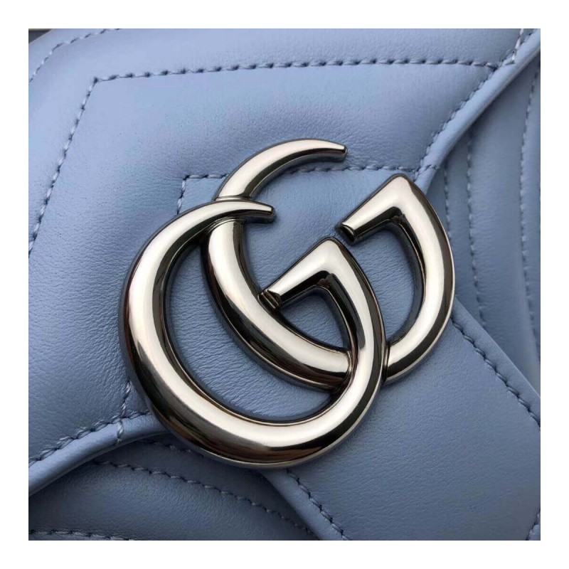 Gucci GG Marmont Matelasse Chevron Leather Mini Bag 446744