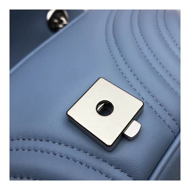 Gucci GG Marmont Matelasse Chevron Leather Mini Bag 446744