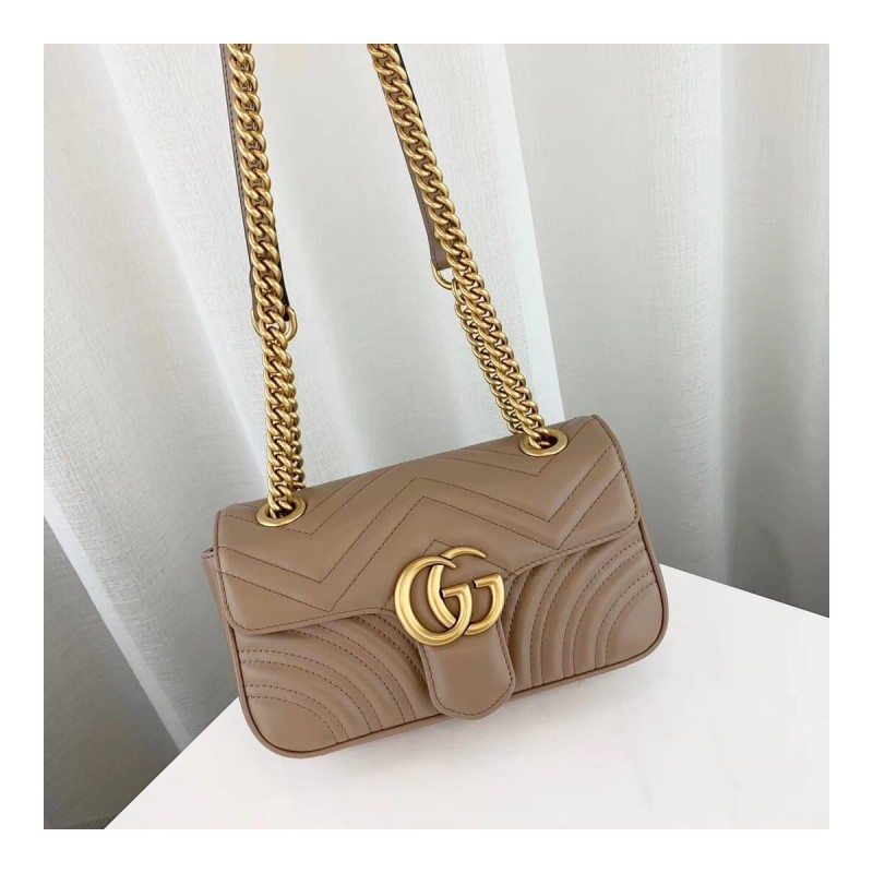 Gucci GG Marmont Matelasse Chevron Leather Mini Bag 446744