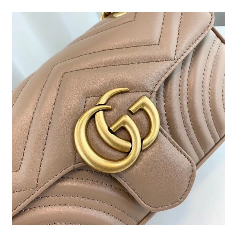 Gucci GG Marmont Matelasse Chevron Leather Mini Bag 446744