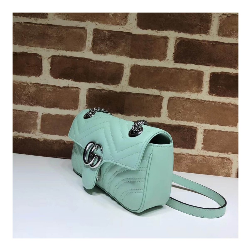 Gucci GG Marmont Matelasse Chevron Leather Mini Bag 446744