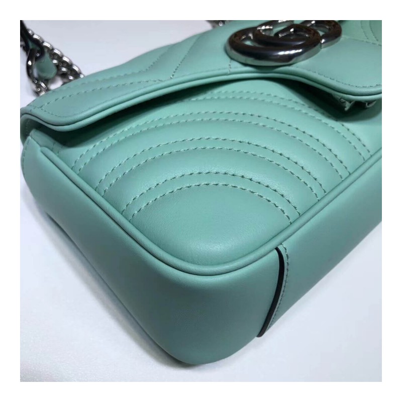 Gucci GG Marmont Matelasse Chevron Leather Mini Bag 446744