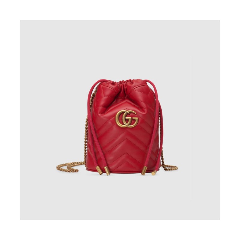 Gucci GG Marmont Matelassé Mini Bucket Bag 575163