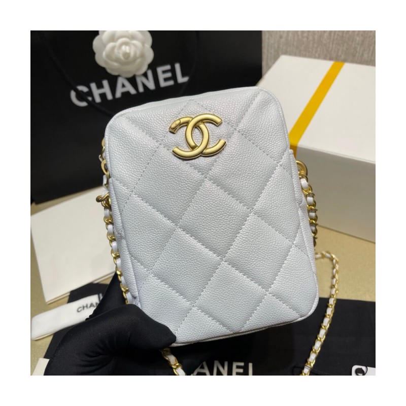 Chanel Mini Camera Bag Iridescent Grained Calfskin Bag AS2857