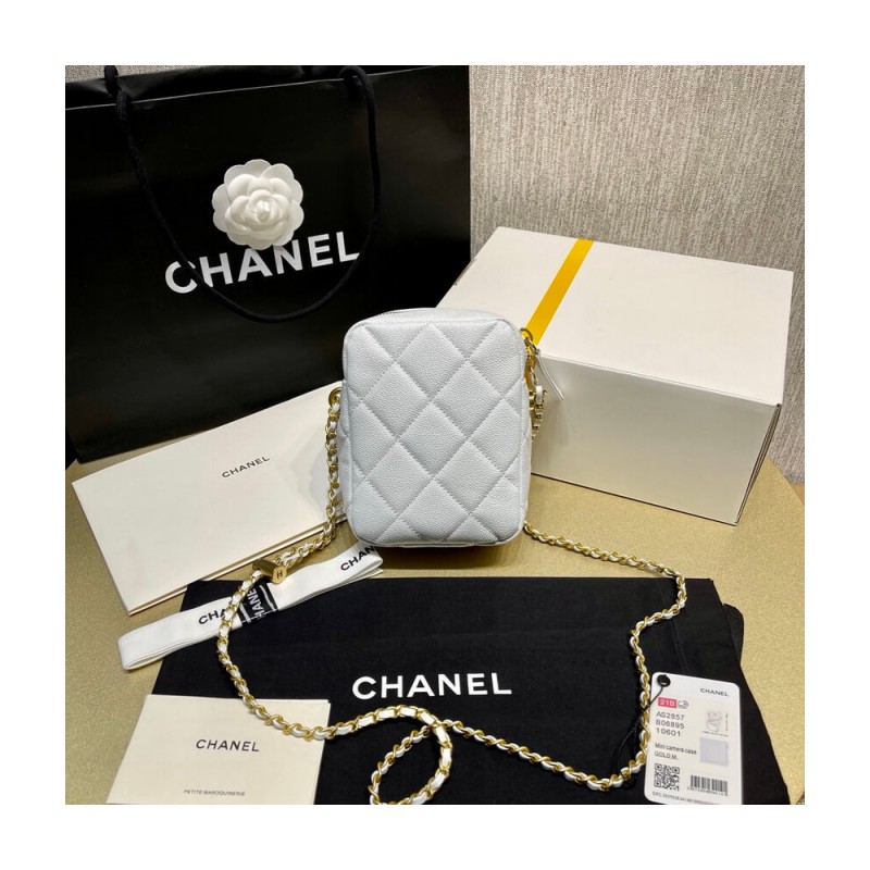 Chanel Mini Camera Bag Iridescent Grained Calfskin Bag AS2857