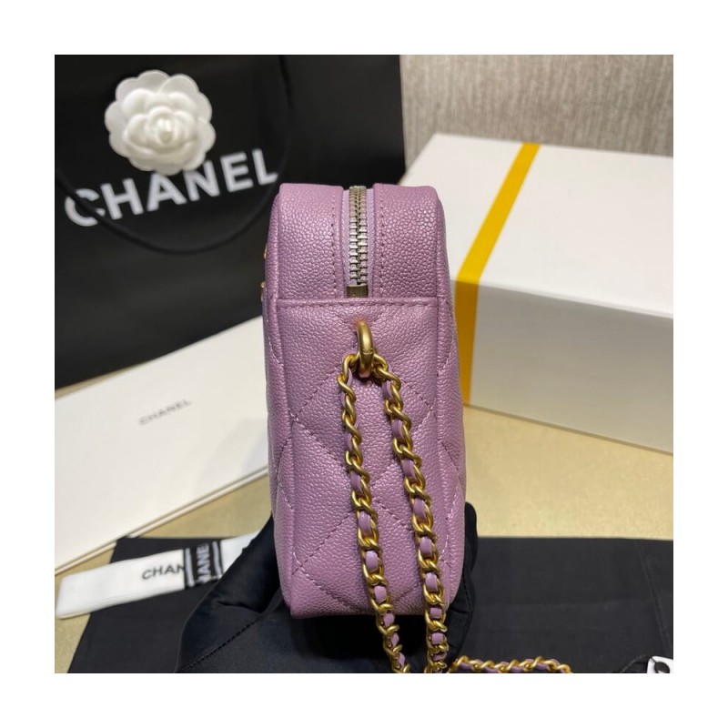 Chanel Mini Camera Bag Iridescent Grained Calfskin Bag AS2857
