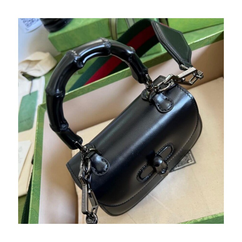 Gucci Mini Top Handle Bag with Bamboo 686864
