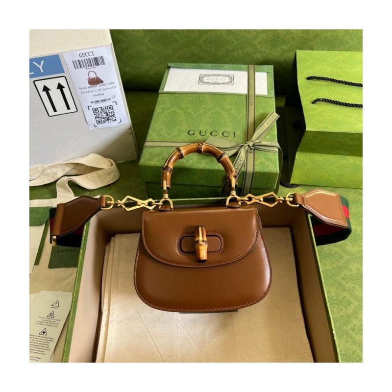 Gucci Mini Top Handle Bag with Bamboo 686864