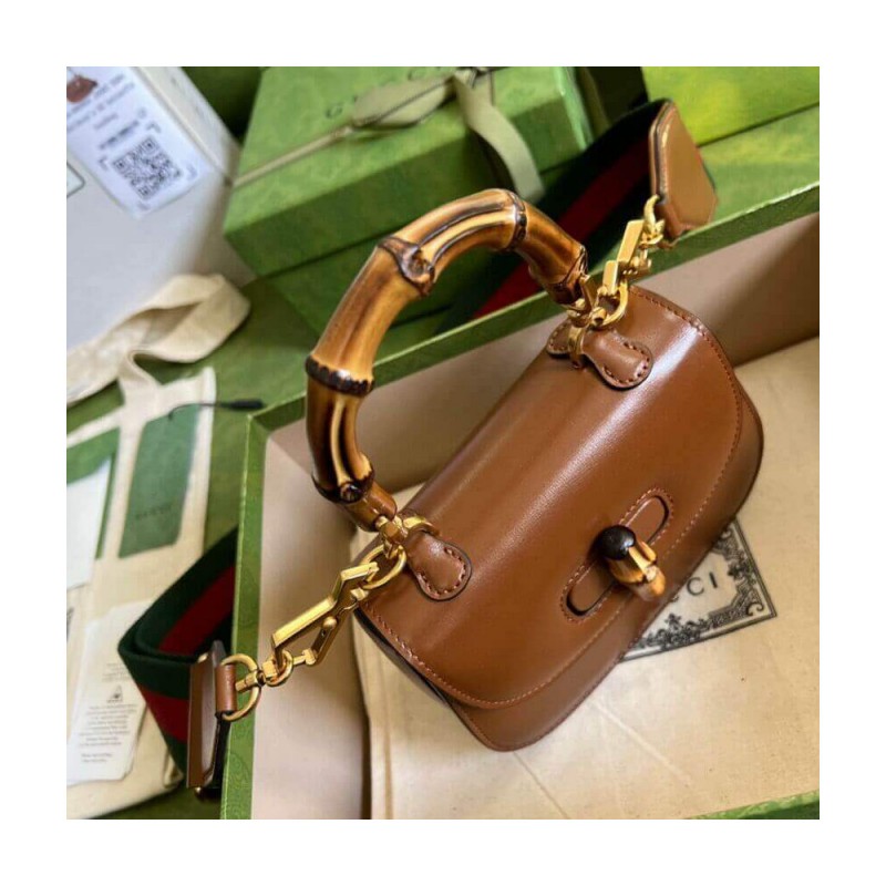 Gucci Mini Top Handle Bag with Bamboo 686864