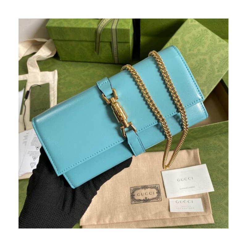 Gucci Jackie 1961 Calfskin Chain Wallet 652681