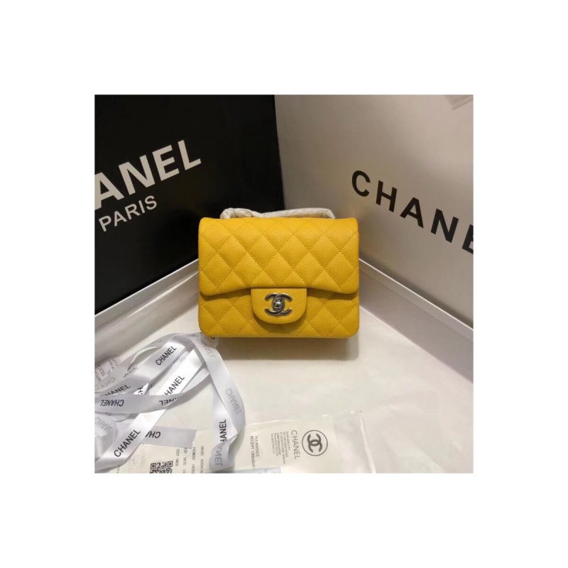 Chanel Caviar Leathe 17cm Classic Flap Bag 1115