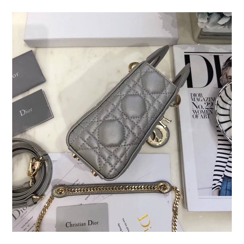 Christian Dior Lambskin Mini Lady Dior Bag 44500
