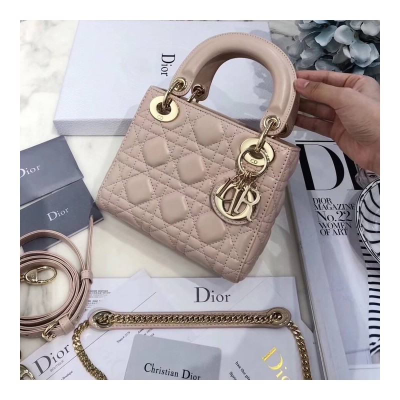 Christian Dior Lambskin Mini Lady Dior Bag 44500