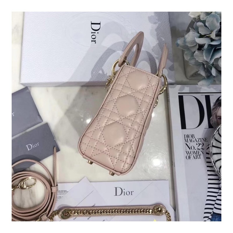 Christian Dior Lambskin Mini Lady Dior Bag 44500