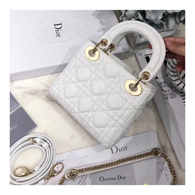 Christian Dior Lambskin Mini Lady Dior Bag 44500