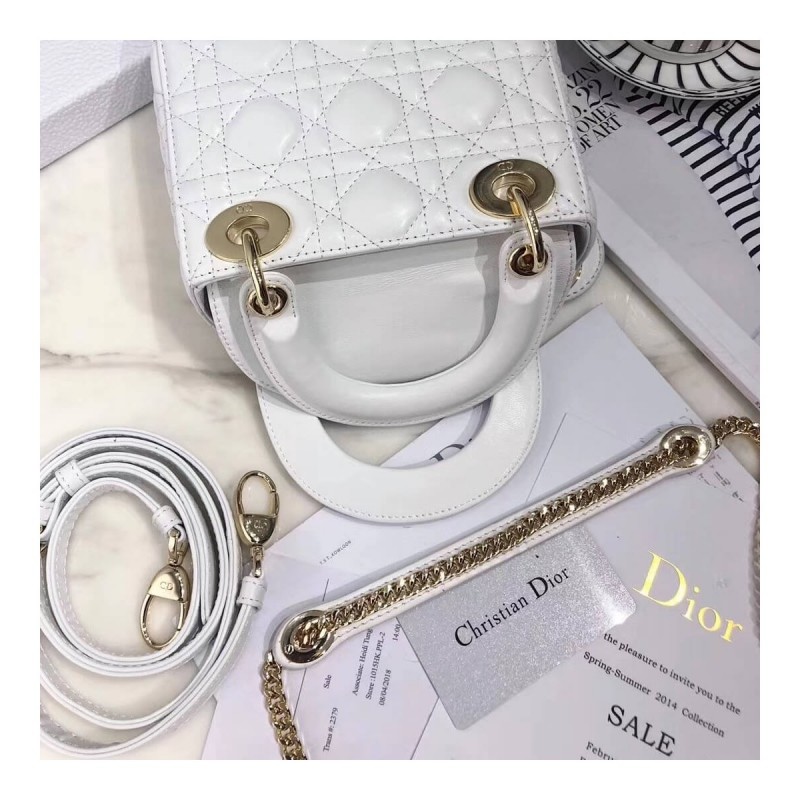 Christian Dior Lambskin Mini Lady Dior Bag 44500