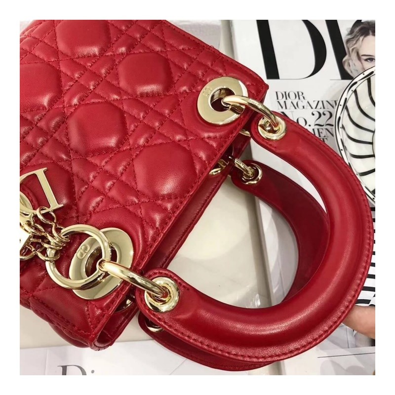 Christian Dior Lambskin Mini Lady Dior Bag 44500