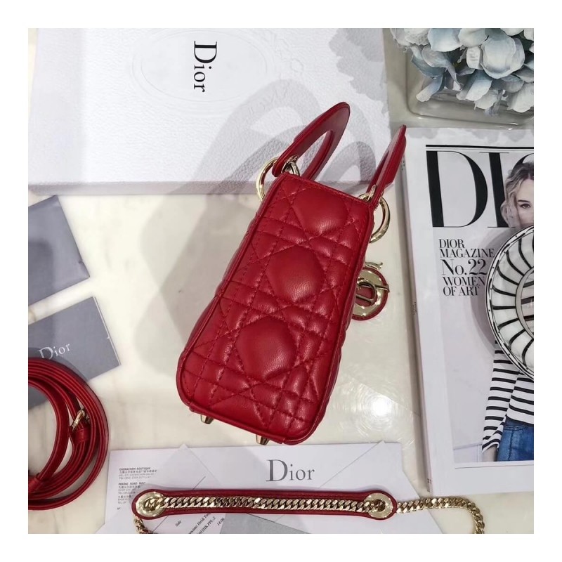 Christian Dior Lambskin Mini Lady Dior Bag 44500