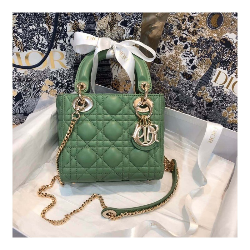 Christian Dior Lambskin Mini Lady Dior Bag 44500