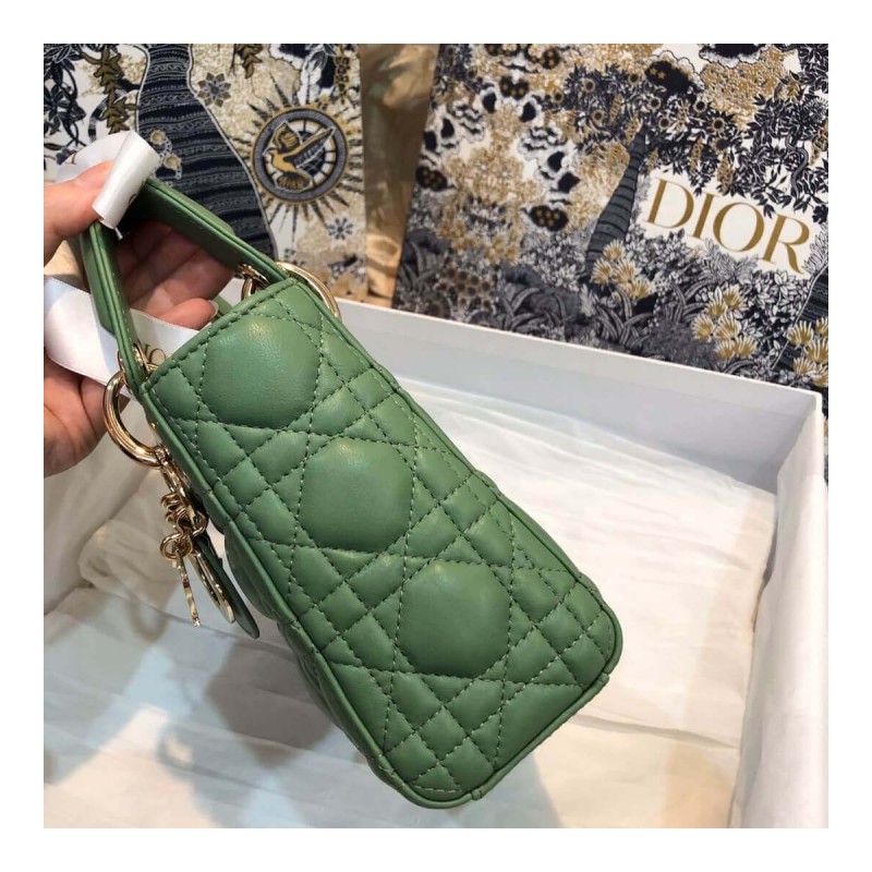 Christian Dior Lambskin Mini Lady Dior Bag 44500