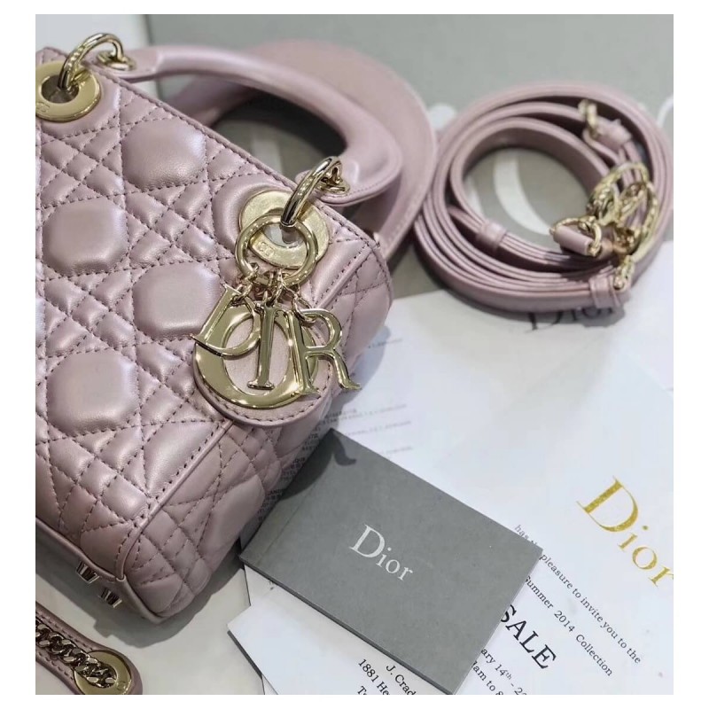 Christian Dior Lambskin Mini Lady Dior Bag 44500