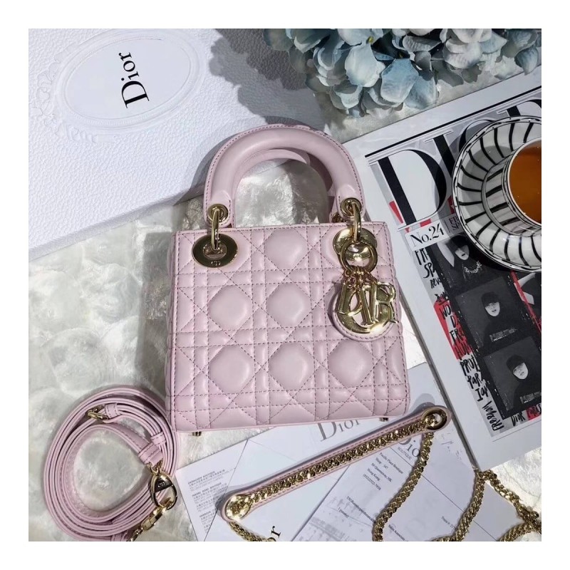 Christian Dior Lambskin Mini Lady Dior Bag 44500